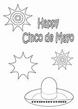Mayo Cinco Coloring Pages Happy Color Printable Comments Coloringhome sketch template