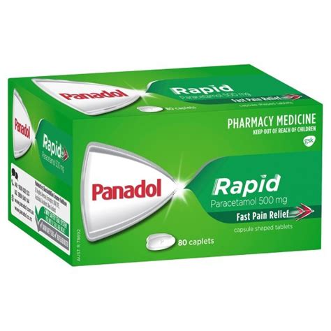 Panadol Rapid 80 Caplets Analgesic Medicines Product
