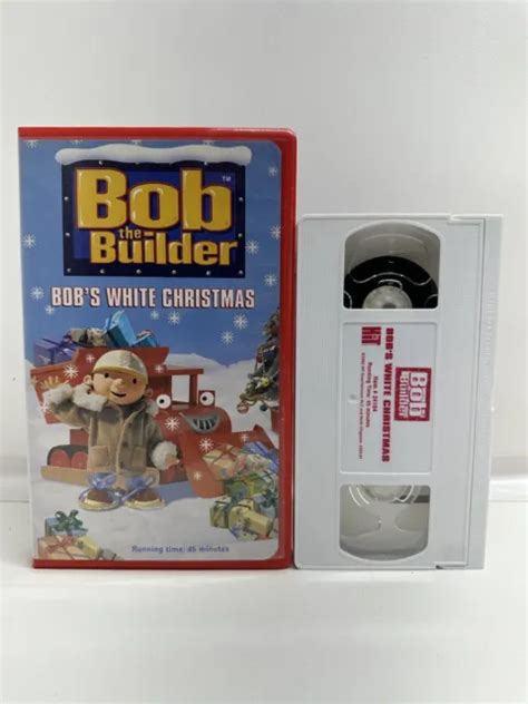 Bob The Builder Bobs White Christmas Vhs New Sealed W Mini Game My