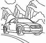 Coloring Pages Audi Car R8 Bmw Easy Tt Cars M3 Racing Color Printable Getcolorings сars Print Getdrawings R18 Colour Own sketch template