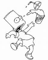 Simpsons Coloring Pages Bart Simpson Sheets Print Topcoloringpages sketch template