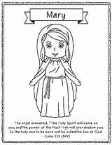 Mary Mother Coloring Jesus Bible Pages Activities Craft Kids Christmas Elizabeth Activity Verse Crafts Sunday School Freebie Visited Angel Sheets sketch template