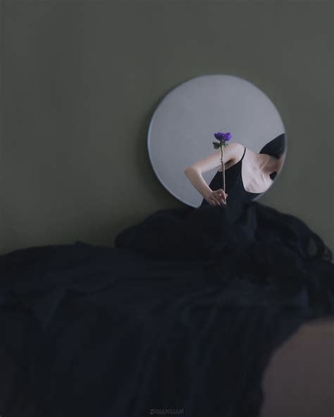artist captures poetic  portraits  brilliantly arranged mirror reflections  modern met