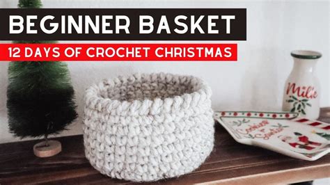 crochet basket tutorial  beginners  minute gift idea youtube