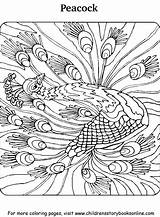 Peacock Peacocks Coloringtop 무료 페이지 공부 색칠 sketch template