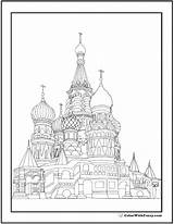 Coloring Cathedral Pages Adult St Basil Printable Colorwithfuzzy Advanced Fuzzy Pdfs Drawings Geometric Designlooter sketch template