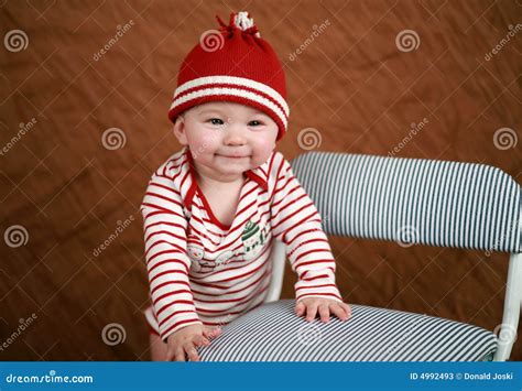 holiday baby stock image image  christmas infant child