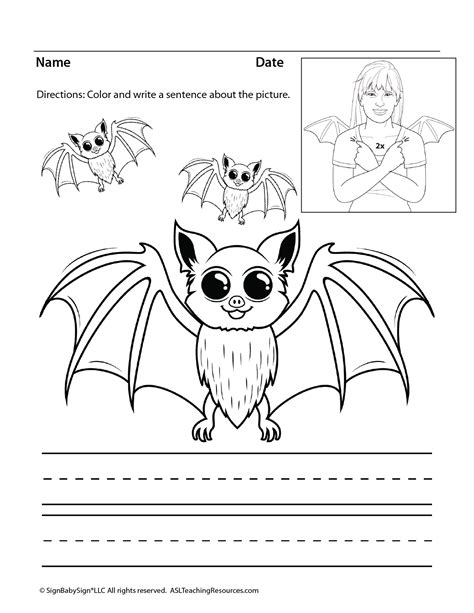 halloween coloring pages school version asl teaching resources