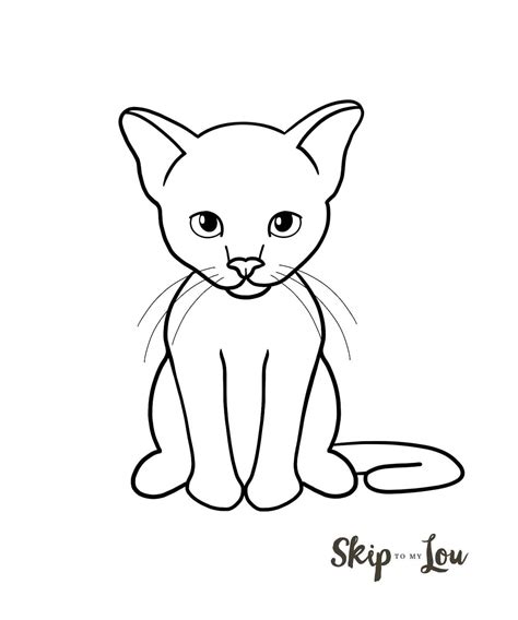draw  cat easy drawing tutorial skip   lou