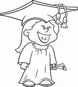 Coloring Graduation Cap Girl Pages Smile Wide Her Drawing Getdrawings Grad Comments sketch template