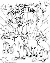 Harvest Coloring Pages Fall Festival Colouring Printable Getcolorings Color Autumn Print sketch template