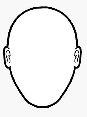 blank head outline face outline human head