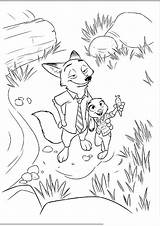 Zootopia Coloring Hopps Sheep Bellwether sketch template