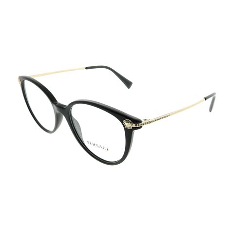 versace ve 3251b gb1 52mm womens round eyeglasses