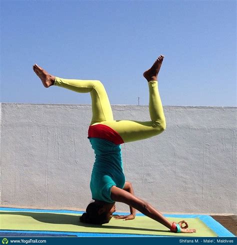 headstand yoga pose asana image  shifanamufeed
