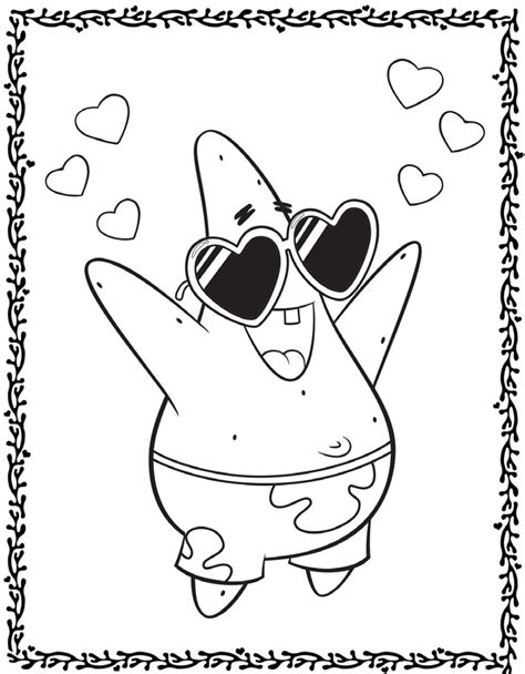 patrick star coloring pages  printable coloring pages