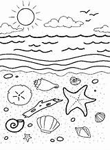 Sea Coloring Pages Under Adults Worksheets Printable Beach Colouring Kids Ocean Quotes Color Book School Summer Preschool Getcolorings Life Quotesgram sketch template