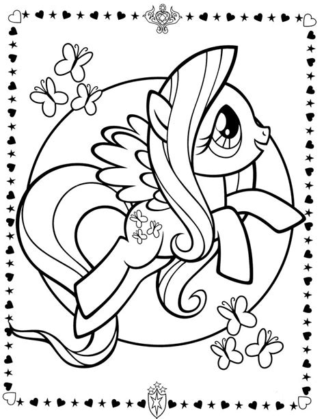 fun learn  worksheets  kid   pony  coloring pages