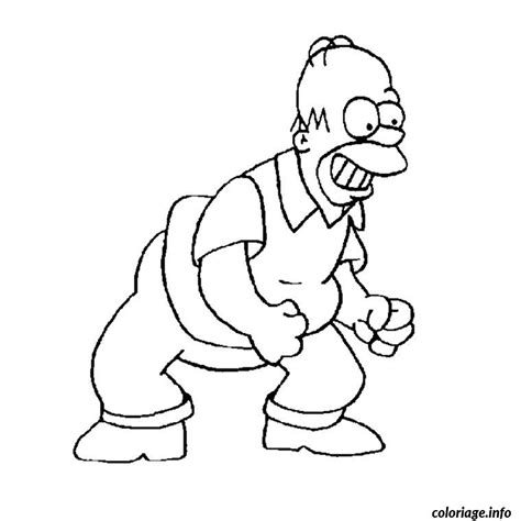 coloriage homer simpson dessin