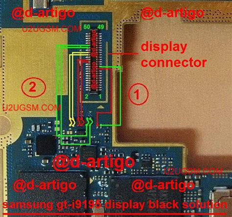 samsung  galaxy  mini lcd display ic solution jumper problem ways