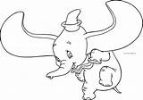 Dumbo Flying Wecoloringpage sketch template