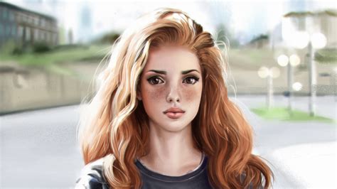 Redhead Girl Artistic Art 4k Wallpaper Hd Artist Wallpapers 4k