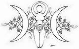 Goddess Wiccan Wicca Pagan Symbols Nyx Tattoos Witchcraft Sphotos Fbcdn sketch template