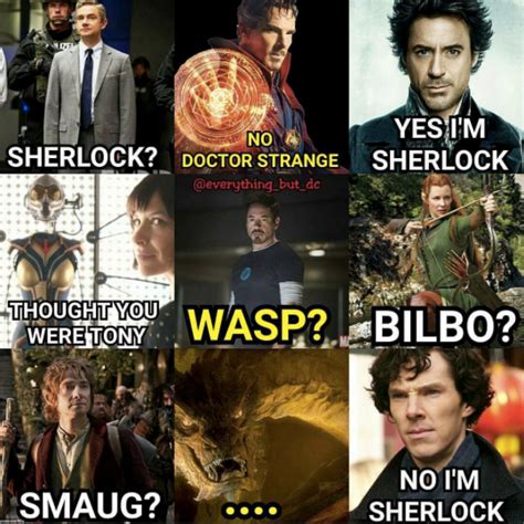 marvel lotr sherlock yes marvel marvel funny marvel memes