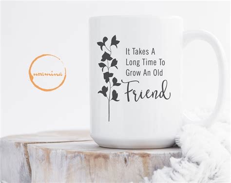 it takes a long time to grow an old friend office wall decor etsy