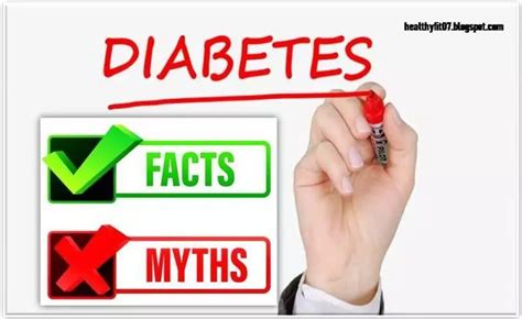 15 common myths and facts about diabetes