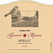 Image result for Trader Joe's Merlot Grower's Reserve. Size: 182 x 185. Source: www.wine.com