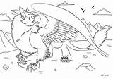 Griffon Coloring Designlooter Reds Darkly Shaded Shadow sketch template