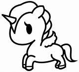 Unicorno sketch template