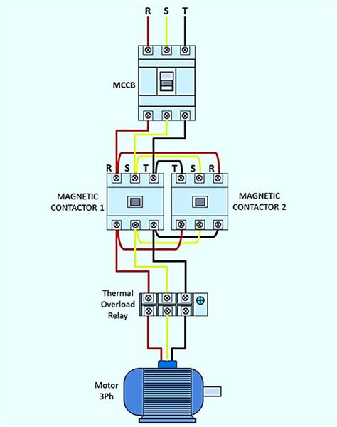 single phase motor wiring diagram  reverse