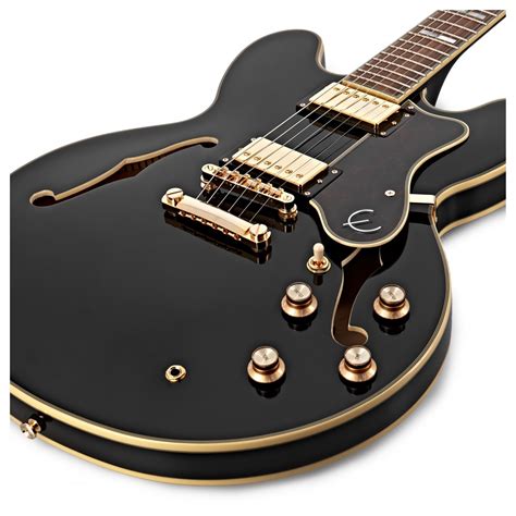 epiphone sheraton ii pro ebony  gearmusic