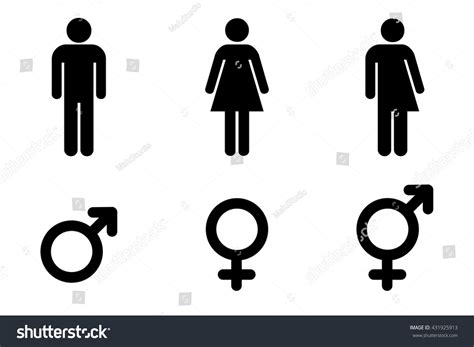 set gender symbolsmale female unisex transgender stock vector 431925913 shutterstock