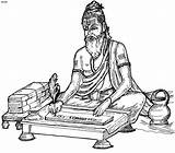 Vedic Clipart Valmiki Vedas Ancient Veda Rishi Mahabharat History Maharshi Knowledge Sage Age Indian Vyasa Stories Civilization Hindu Tamil Natural sketch template