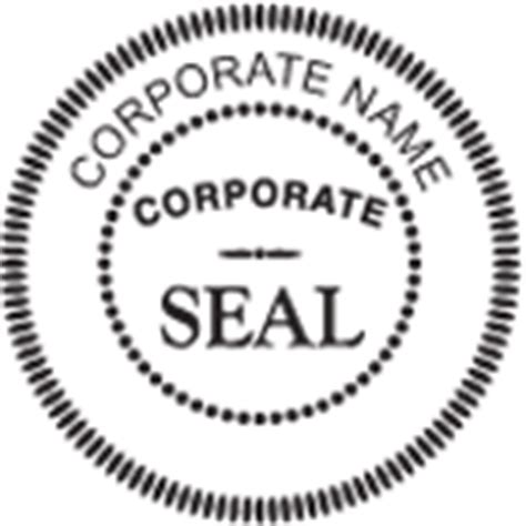 corporate seal order page