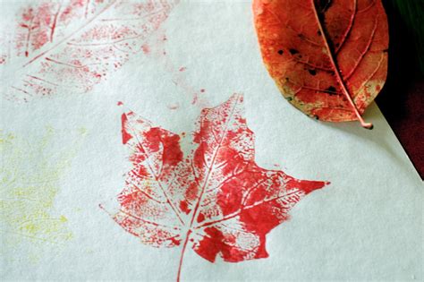 create  kids leaf printing freshlyplanted