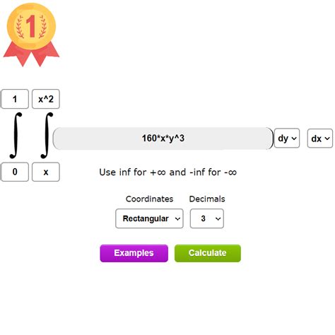 double integral calculator  steps rectangular  polar