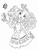 Ever After High Coloring Pages Kitty Cheshire Printable Girls Getcolorings Print Color sketch template