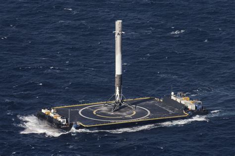 spacex rockets  camera captures historic barge landing