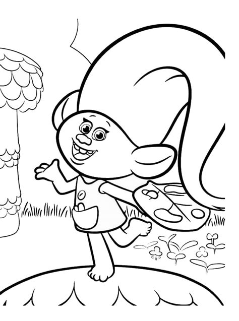 trolls holiday  coloring pages