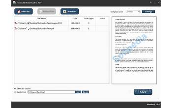 Free PDF Watermark screenshot #2