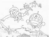Coloring Pages Doraemon sketch template