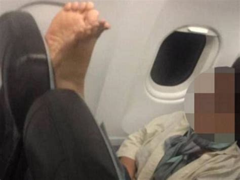 passenger shames woman for putting feet on seats