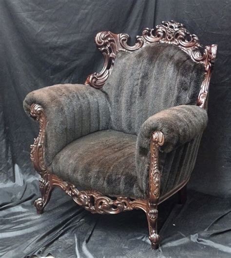 barok fauteuil met namaak bont catawiki