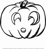 Pumpkin Coloring Cute Pages sketch template