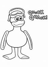 Timmy Yabba Coloring Time Duckling sketch template