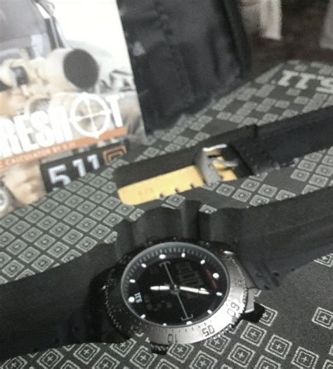 jual jam tangan 5 11 tactical hrt titanium grey rare item di lapak